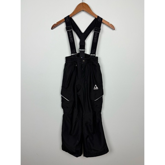 GERRY Performance Black Bib Snow Pants Removable Suspenders Size 7/8 - Picture 8 of 8